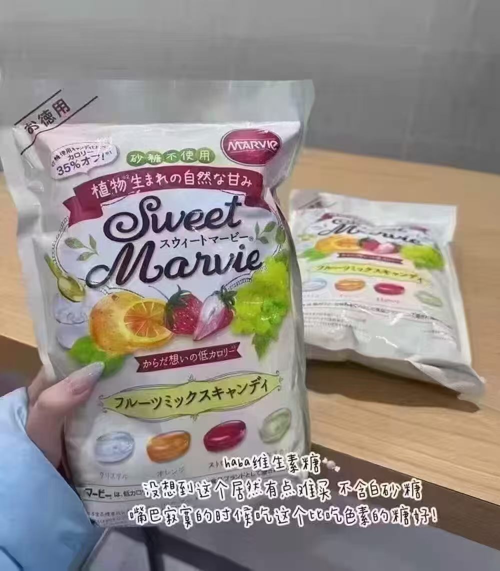 日本 Haba 维生素 水果糖 360g 超大一包 不含白砂糖 大人小孩 都可以吃