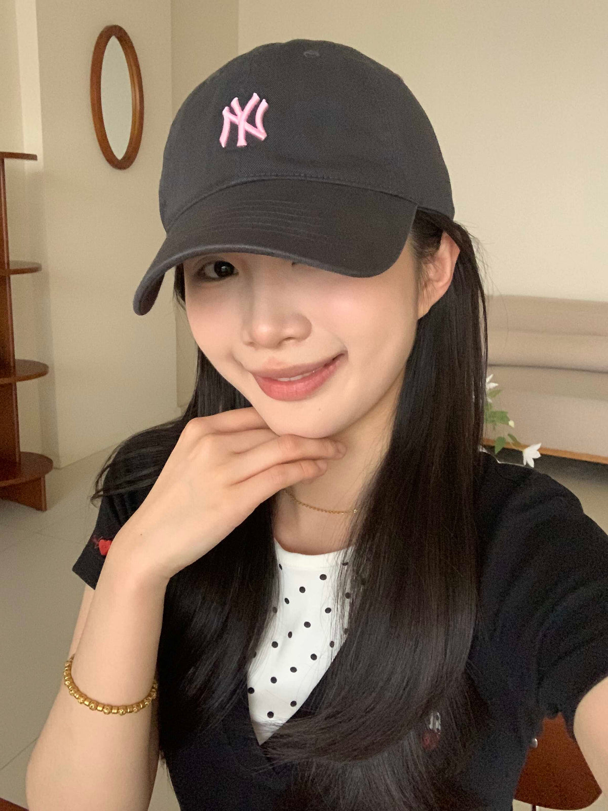 韩国 棒球帽 ny 小标