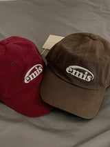 韩国 emis 棒球帽 棕色 帽子