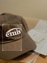 韩国 emis 棒球帽 棕色 帽子