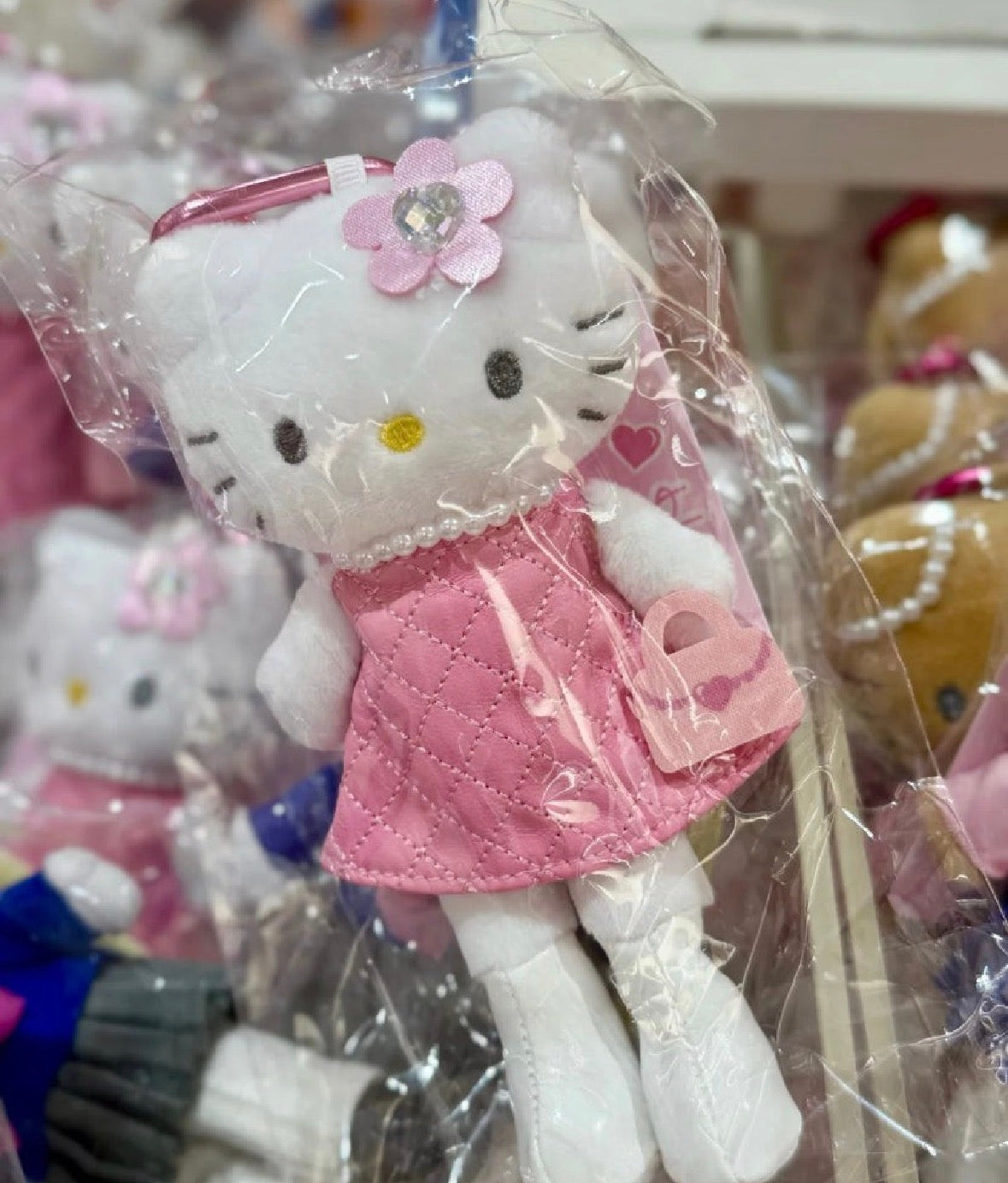 日本 粉裙 长腿 凯蒂猫 挂件