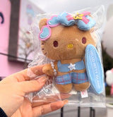三丽鸥 · 济州岛限定黑皮冲浪海女kitty公仔挂件