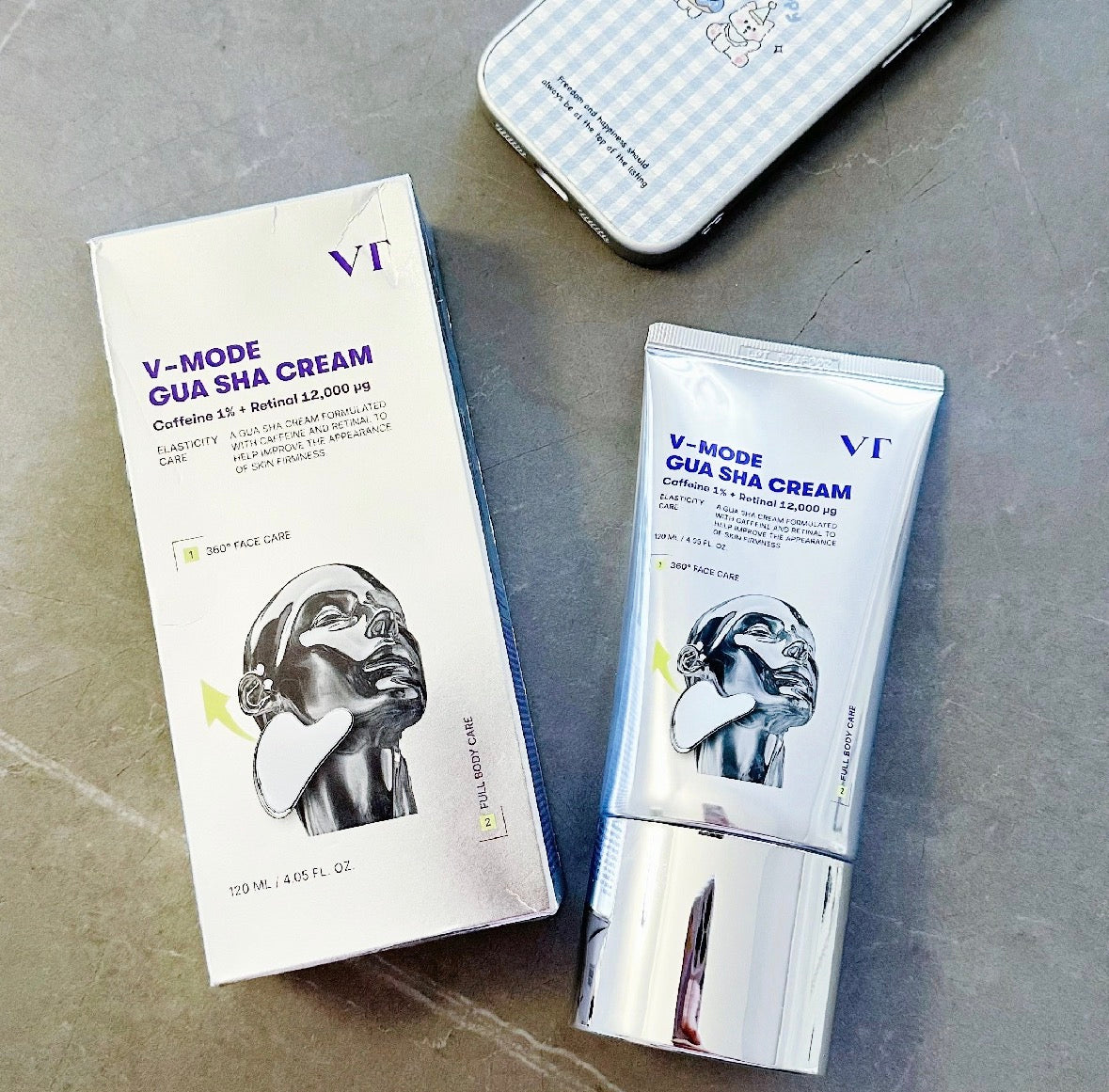 VT面霜咖啡因视黄醇按摩刮痧霜A醇紧致保湿弹力面霜改善皱纹120ml