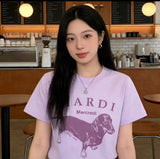 韩国 Mardi 腊肠狗 短袖 均码 紫色