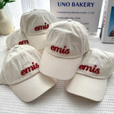 韩国 emis 帽子 奶油白 帽子