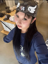 韩国 aeae 天使 翅膀 迷彩 棒球帽 帽子