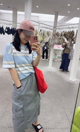 韩国 emis 棒球帽 粉棕配色 帽子 棒球帽