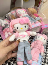 日本 百变 长腿 凯蒂猫 挂件 牛仔裤