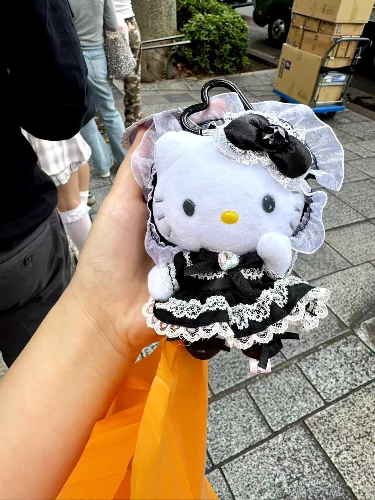 日本 洛丽塔 凯蒂猫 挂件 黑色